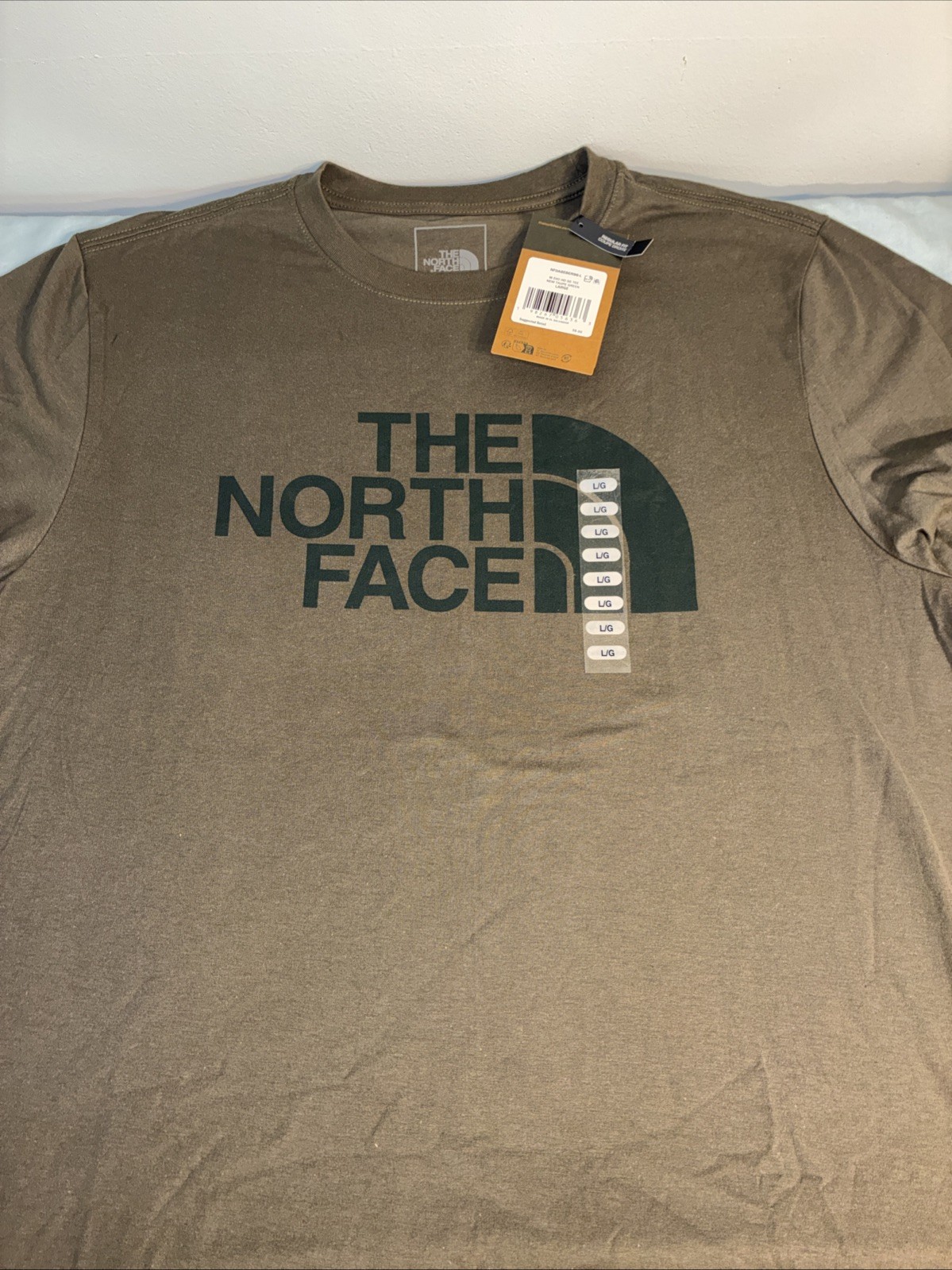 NWT The North Face Men’s Evo Short Sleeve Size Large New Taupe Green