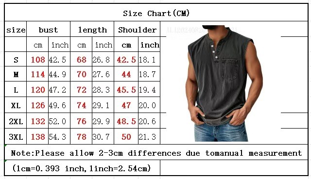 Men Sleeveless Beach Shirts Summer Hawaiian Shirts Casual Button Henley Tank Top