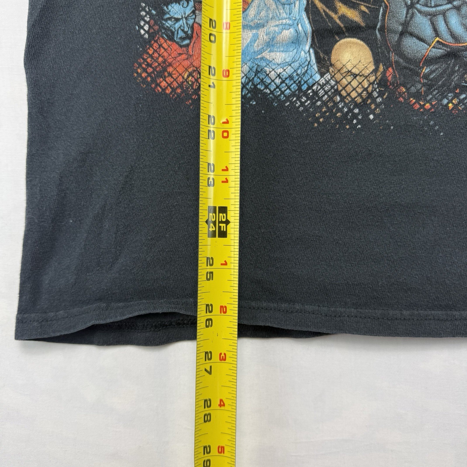 Marvel Universe Characters Graphic T Shirt Mens L Black Spider Man Hulk