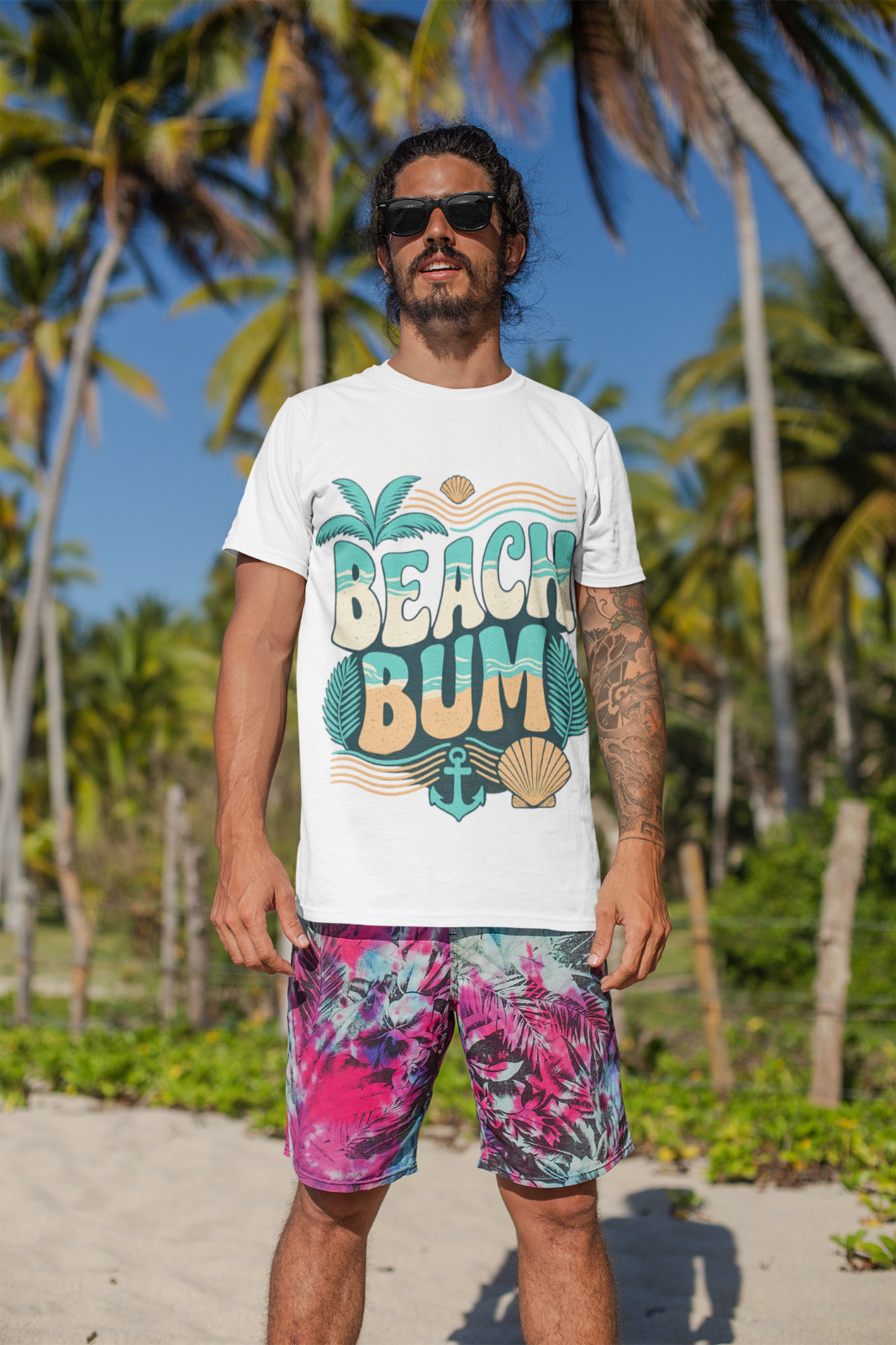 Dye Dirty Beach Bum II Summertime Beachy Vibes T-Shirts