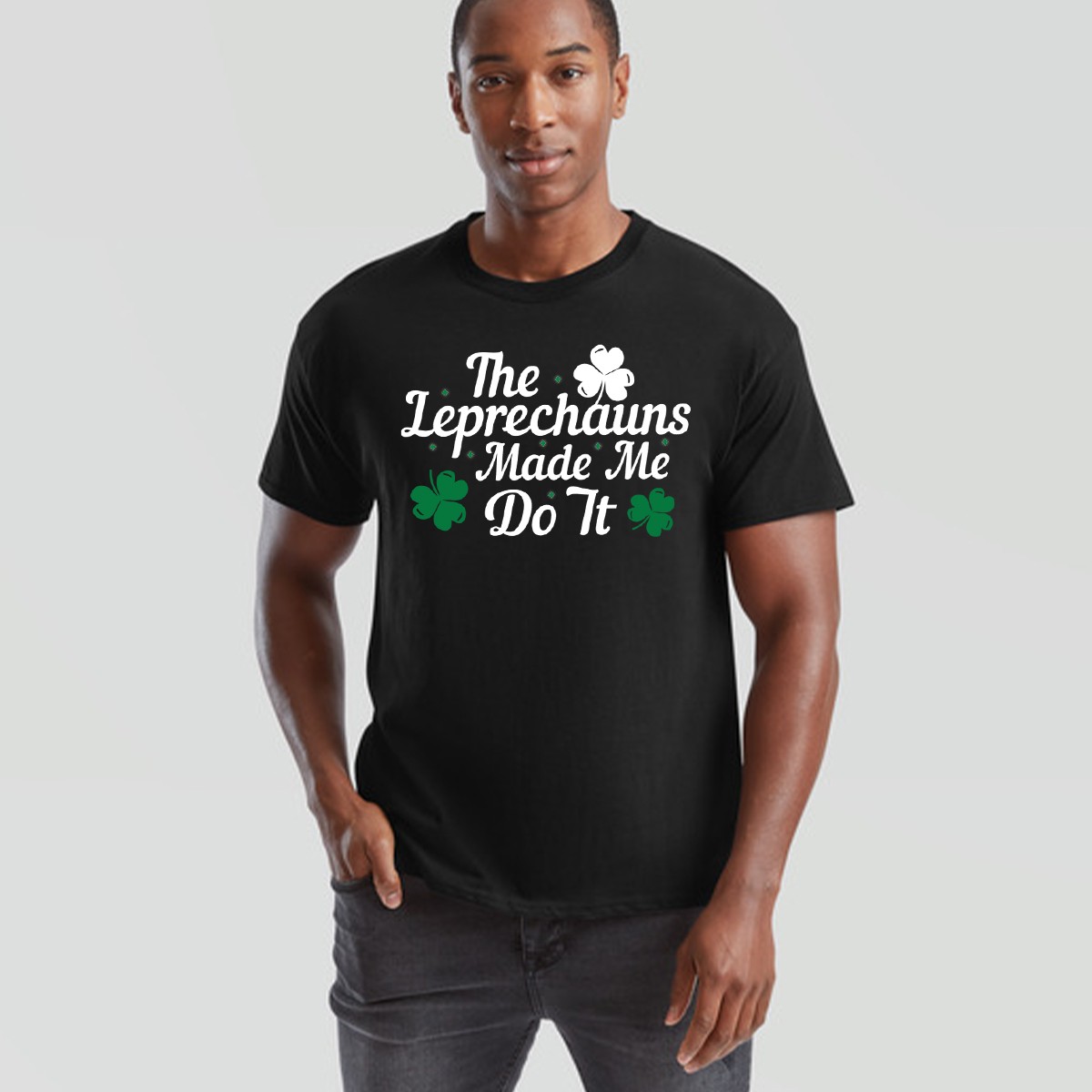 Saint Patricks Day Paddys The Leprechauns Made Me Do It Mens Womens T-Shirt