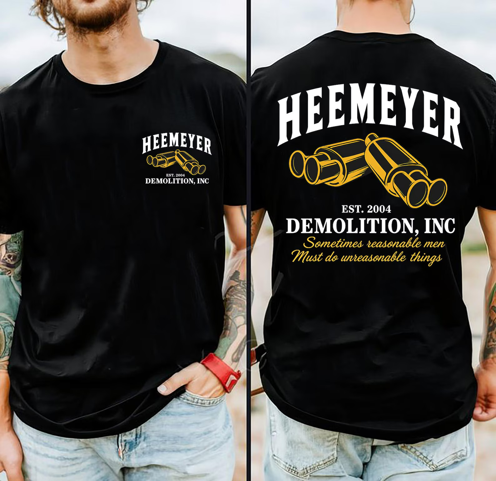 Marvin Heemeyer Shirt, Demolition Inc Tee, Sometimes Reasonable Men Must Do Unre