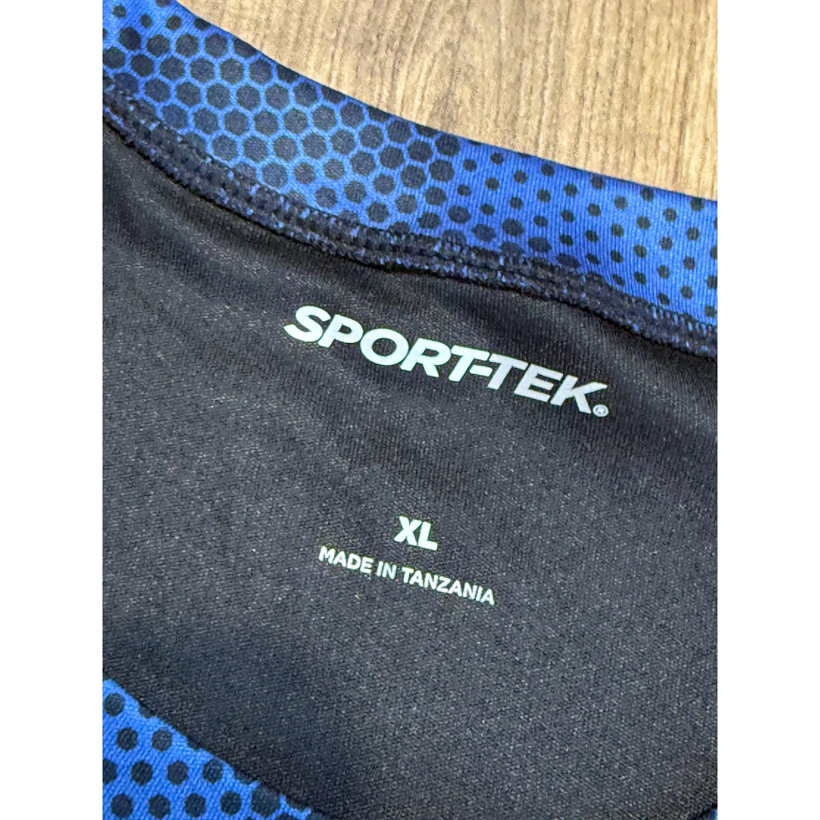 Sport-Tek Short Sleeve T-Shirt Mens XL Black Adult Camo Hex Raglan Excellent