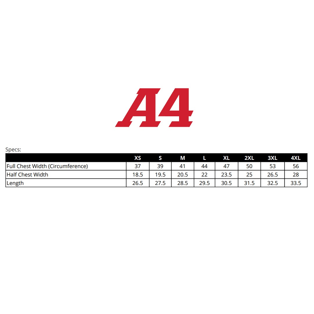 A4 N3165 Mens Polyester Cooling Performance Traning T Shirt Dri-Fit T-Shirt