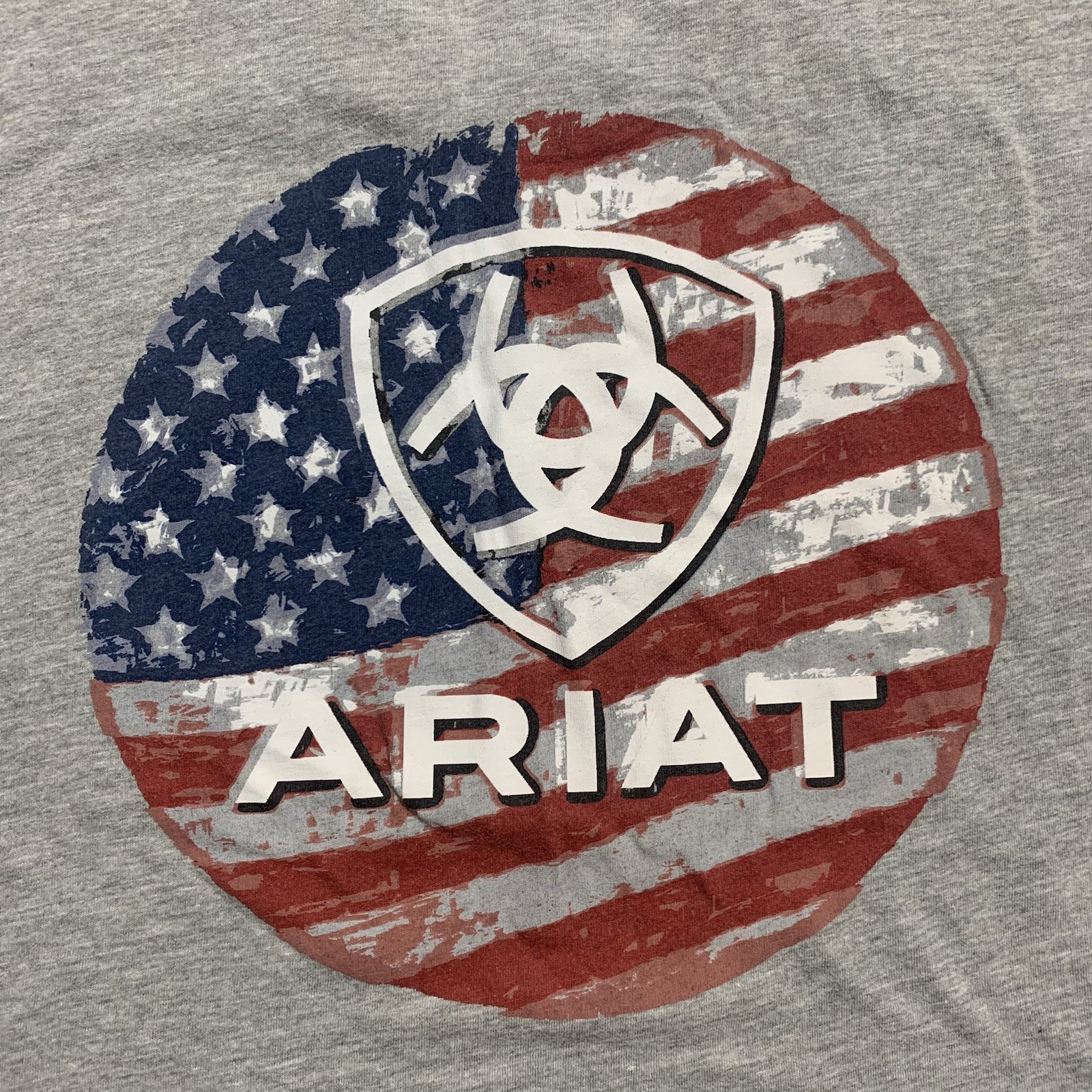 Ariat Men’s Ariat Flag Circle Crew Neck Short Sleeve T-Shirt Tee