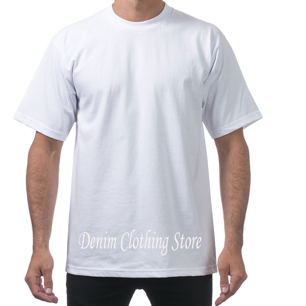 1 NEW PRO CLUB MEN’S BLANK HEAVY WEIGHT CREW NECK SHORT SLEEVE T-SHIRT S – 10XL