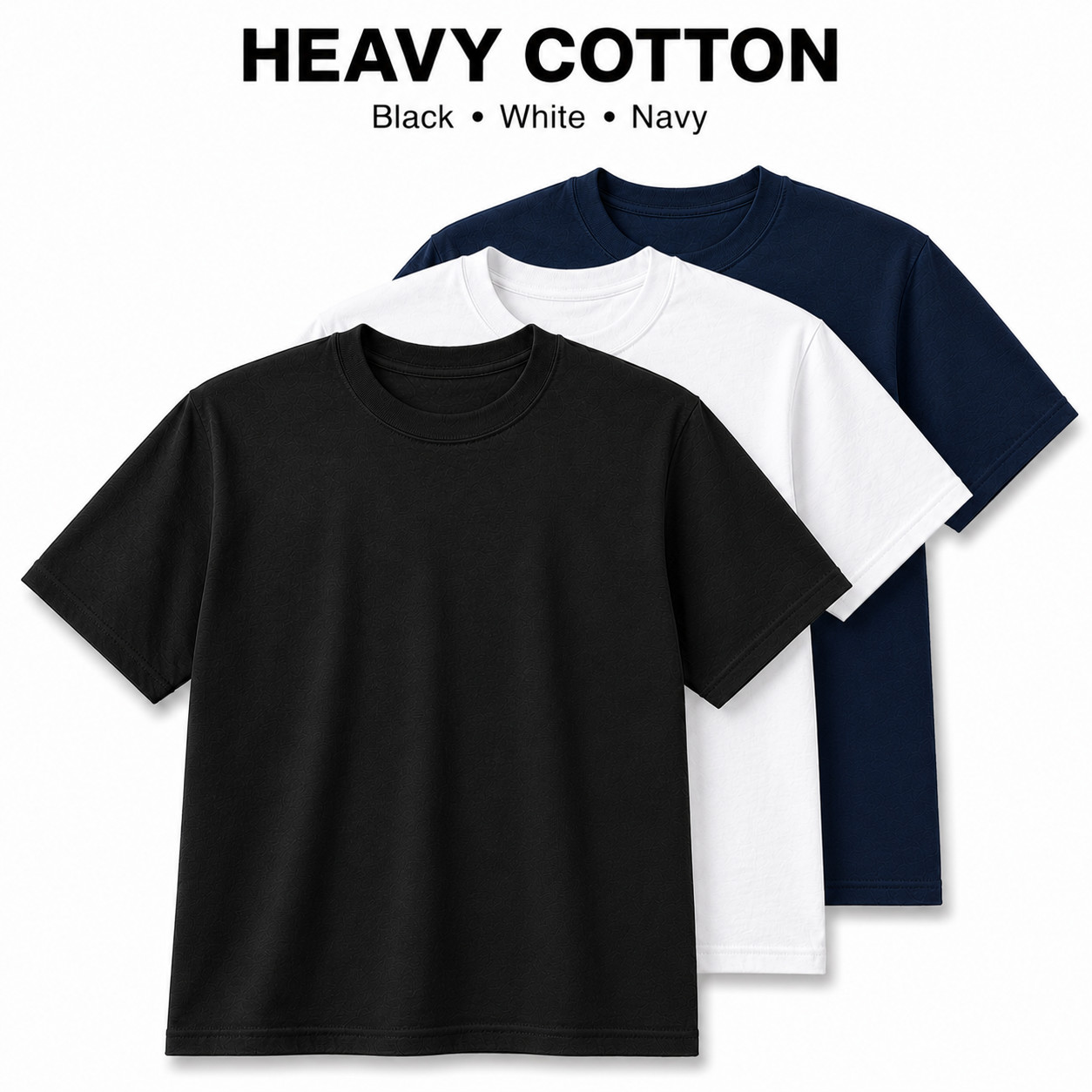 Gildan Heavy Cotton 5000 T-Shirt 3 & 5 Pack Men’s Blank Crew Neck Tee S-5XL