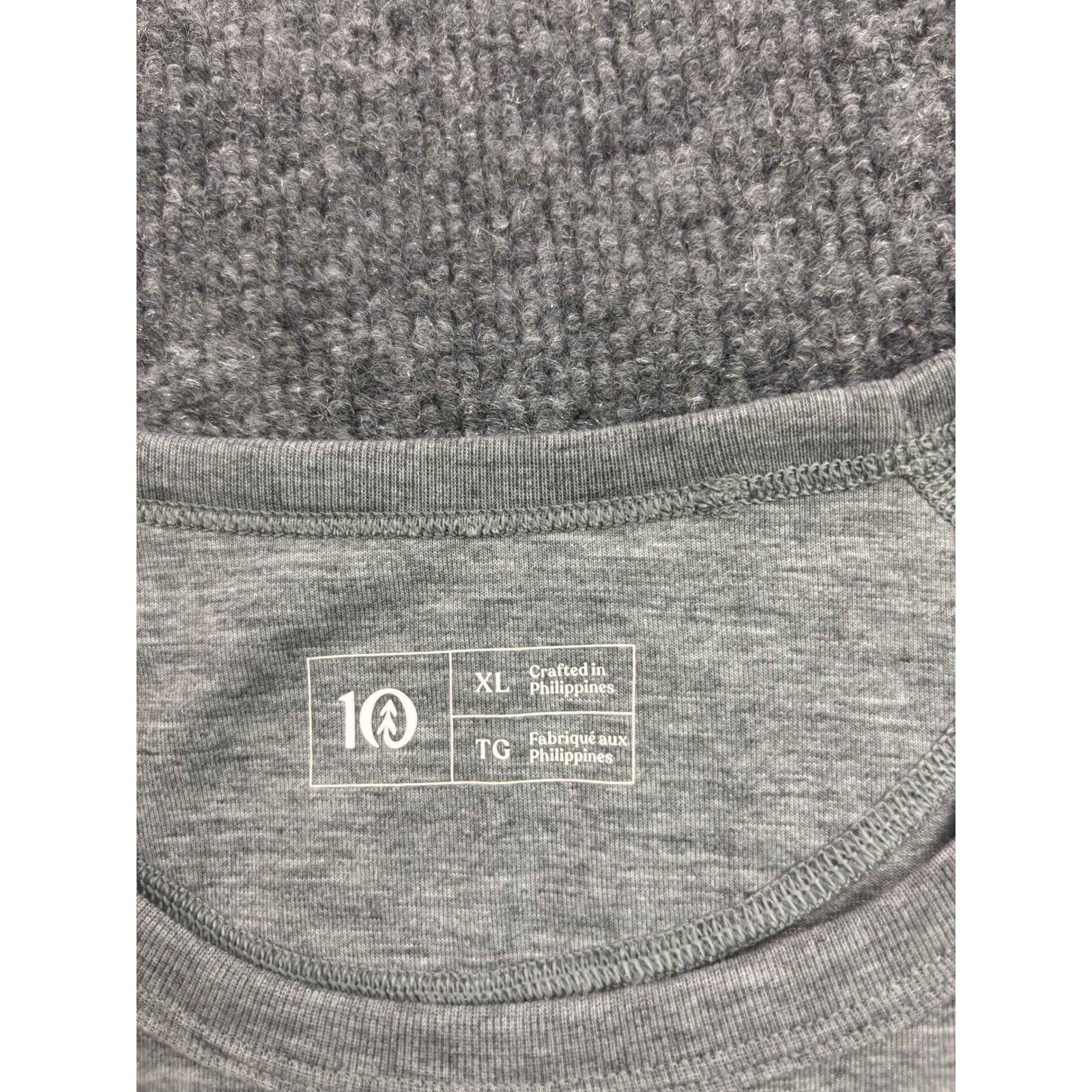 Tentree Mountain Graphic Tee Mens XL Grey Black Sustainable Repreve Tencel Shirt