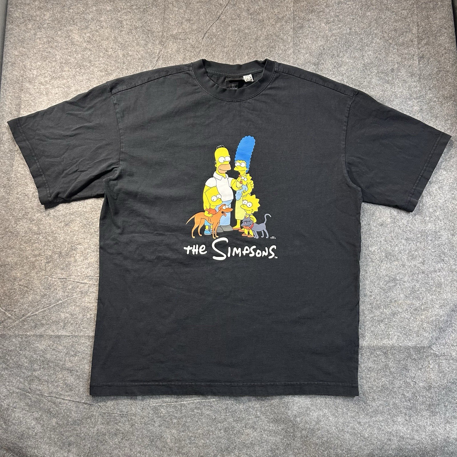 The Simpsons Family Sitcom Graphic Homer Marge Bart Lisa T-Shirt Medium American