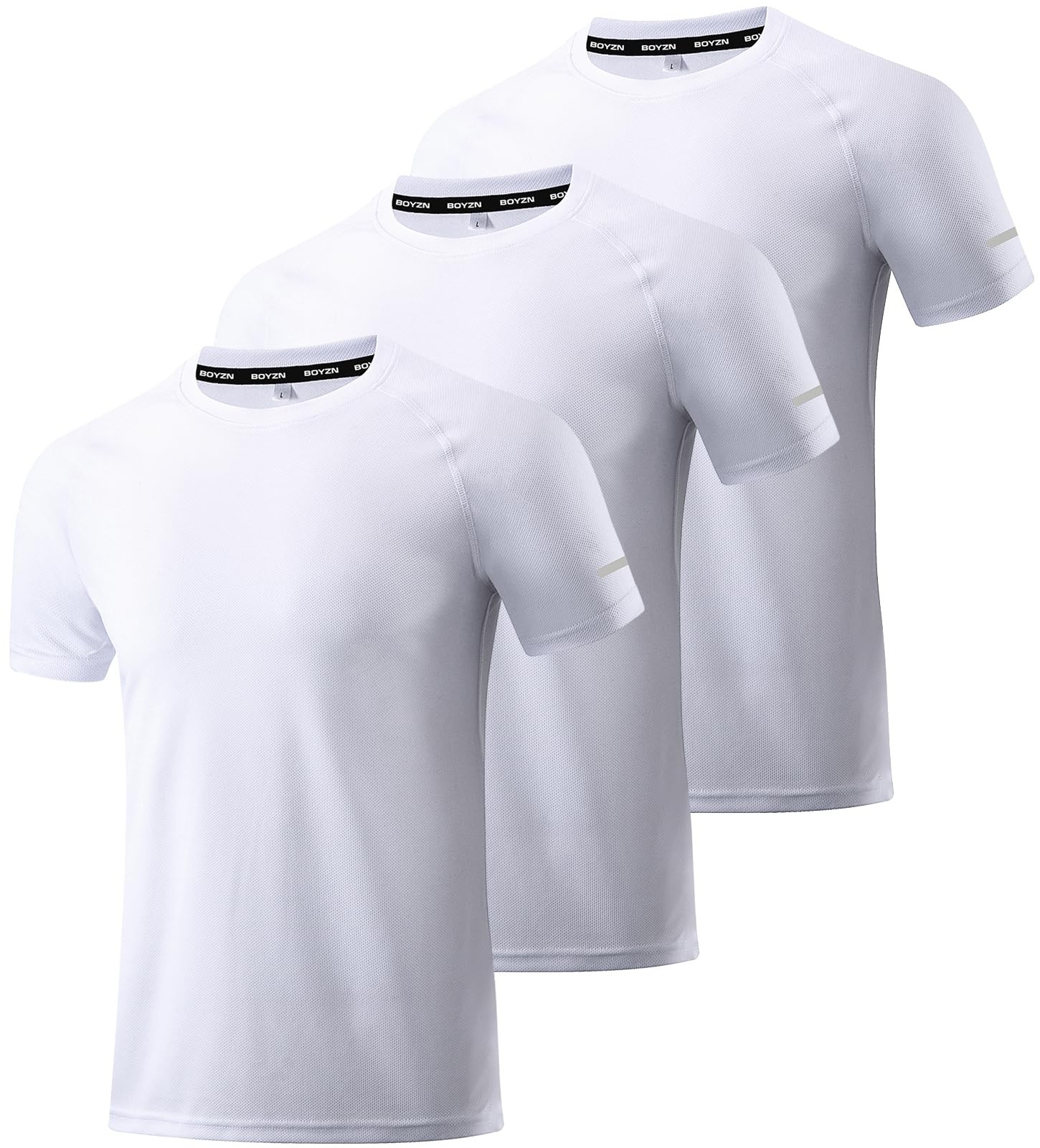 Men’s 3 Pack Workout Running Shirts, Dry Fit Moisture Wicking T-Shirts, Sport…