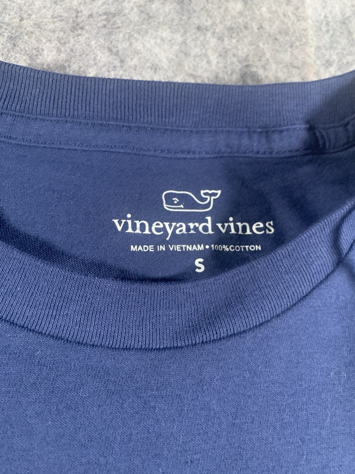NWT Vineyard Vines Golf Putt Long-Sleeve Pocket Tee T-Shirt Blue Men’s Small NEW