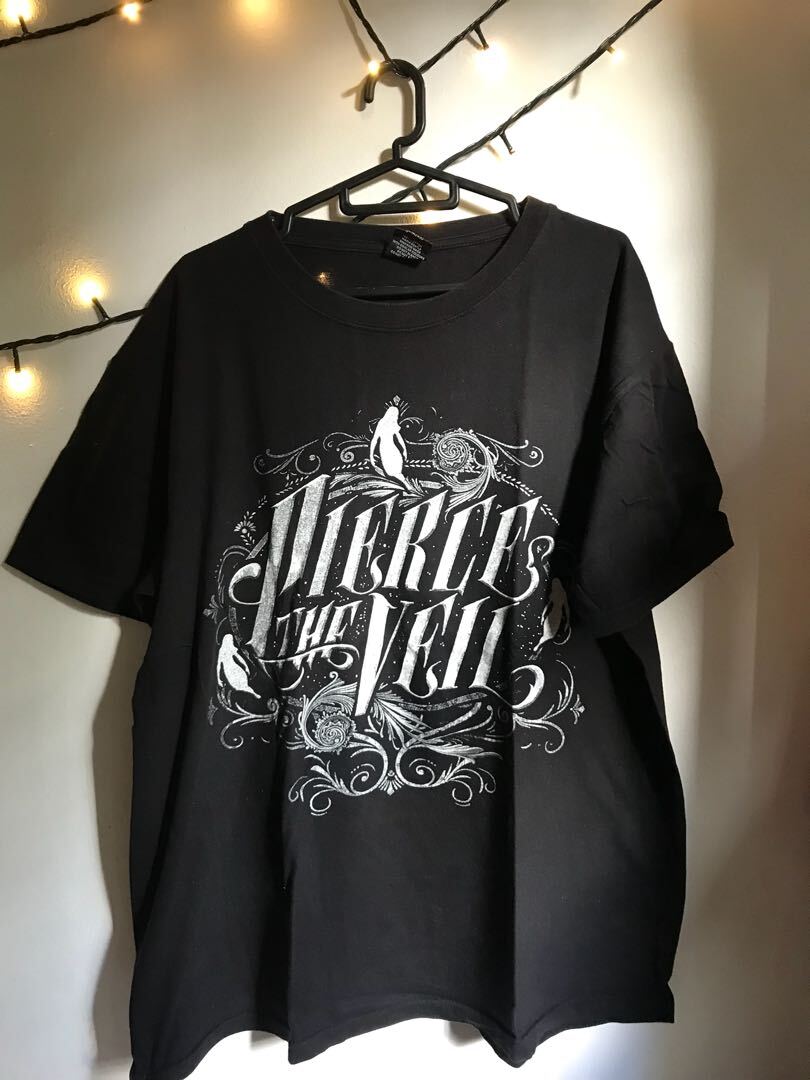 90s Pierce The Veil band Classic style Black T shirt Heavy cotton NH18913