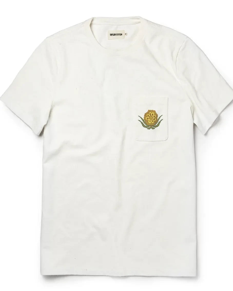 Taylor Stitch The Heavy Bag Tee in Desert Flower Men’s Medium M 40