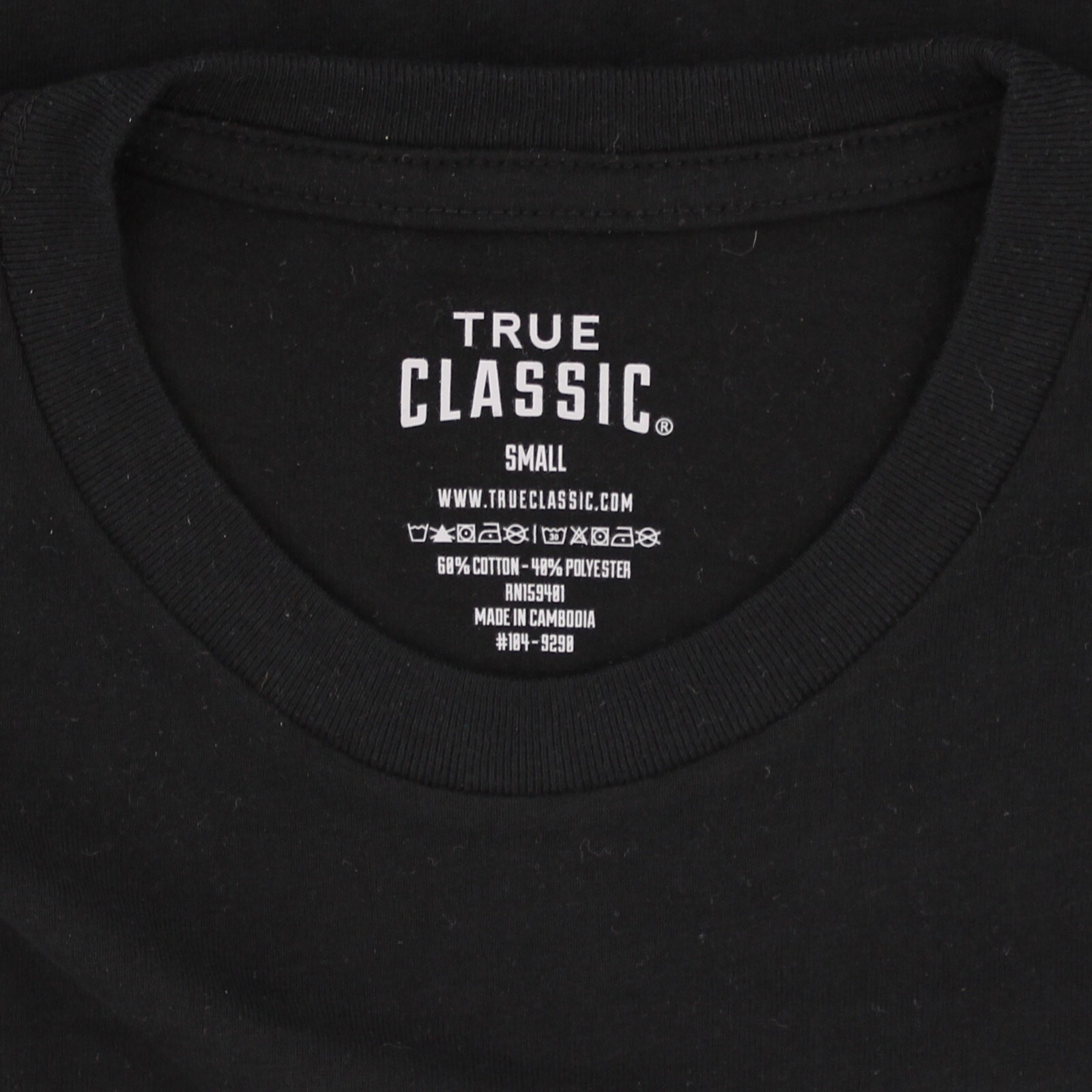 True Classic Men’s Shirt, Long Sleeve Classic Ribbed Crew Neck, MSRP $35