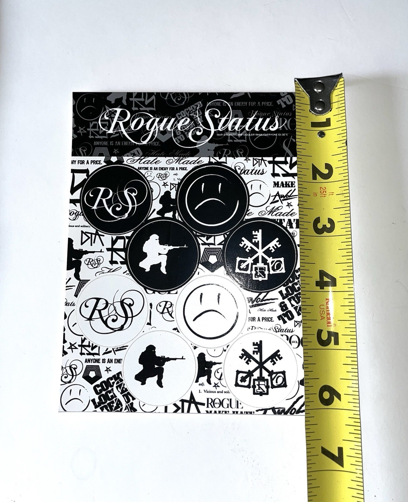 RARE Rogue Status Sticker Sheet Travis Barker Rob Dyrdek DTA Posse Y2K
