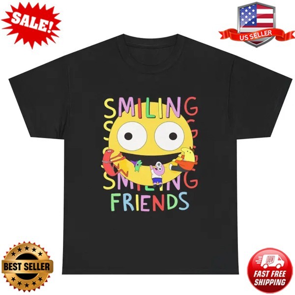 Smiling Friends Colorful Character Shirt T-Shirt S to 5XL