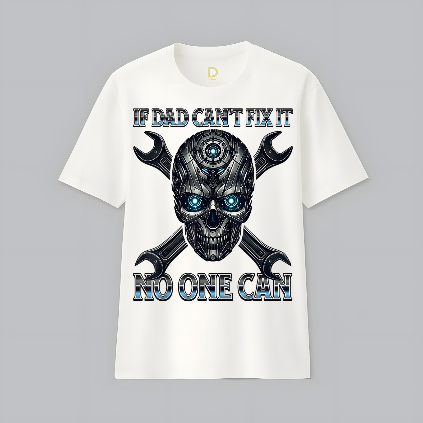 If Dad Cant Fix It Auto Mechanic Skull Car Guys Garage Tools T-Shirt