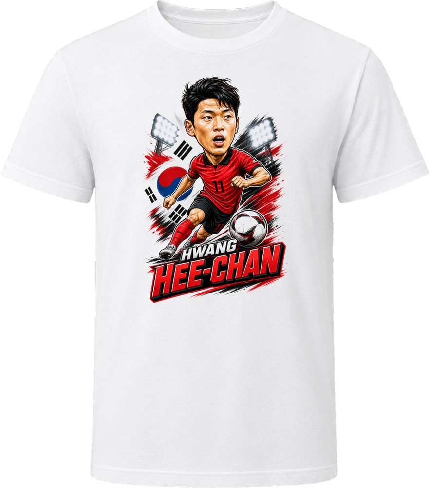 Hwang Hee-chan, South Korea Caricature Soccer 2026 T Shirt