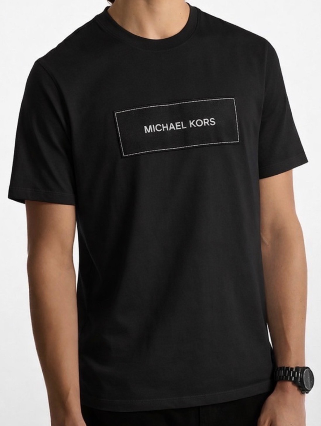 Michael Kors Men’s Logo Cotton T-Shirt Black