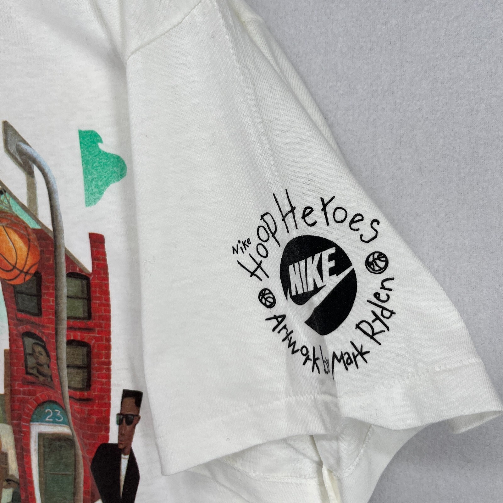 NIKE Shirt XL 1991 MICHAEL JORDAN Mark Ryden Hoop Heroes Single Stitch Air NEW