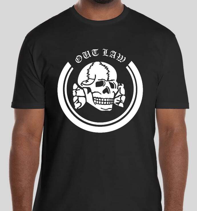 Outlaw Skull Support your local Outlaws Biker Motorcycle MC tee t shirt