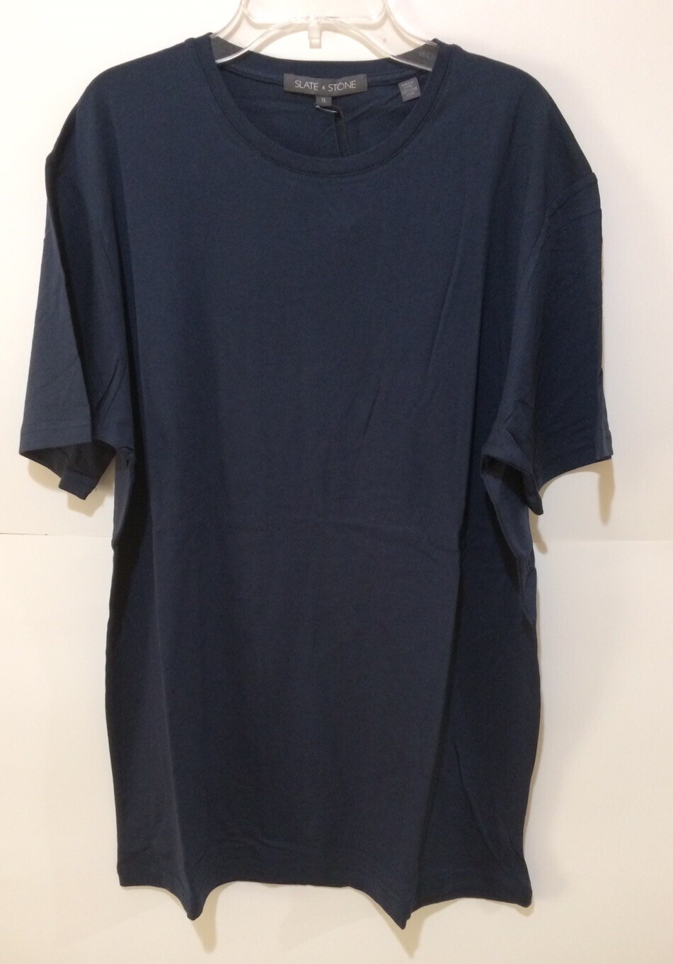 Slate & Stone Men’s Crew Neck Short Sleeve Lounge T-Shirt NAVY- XL-NWT