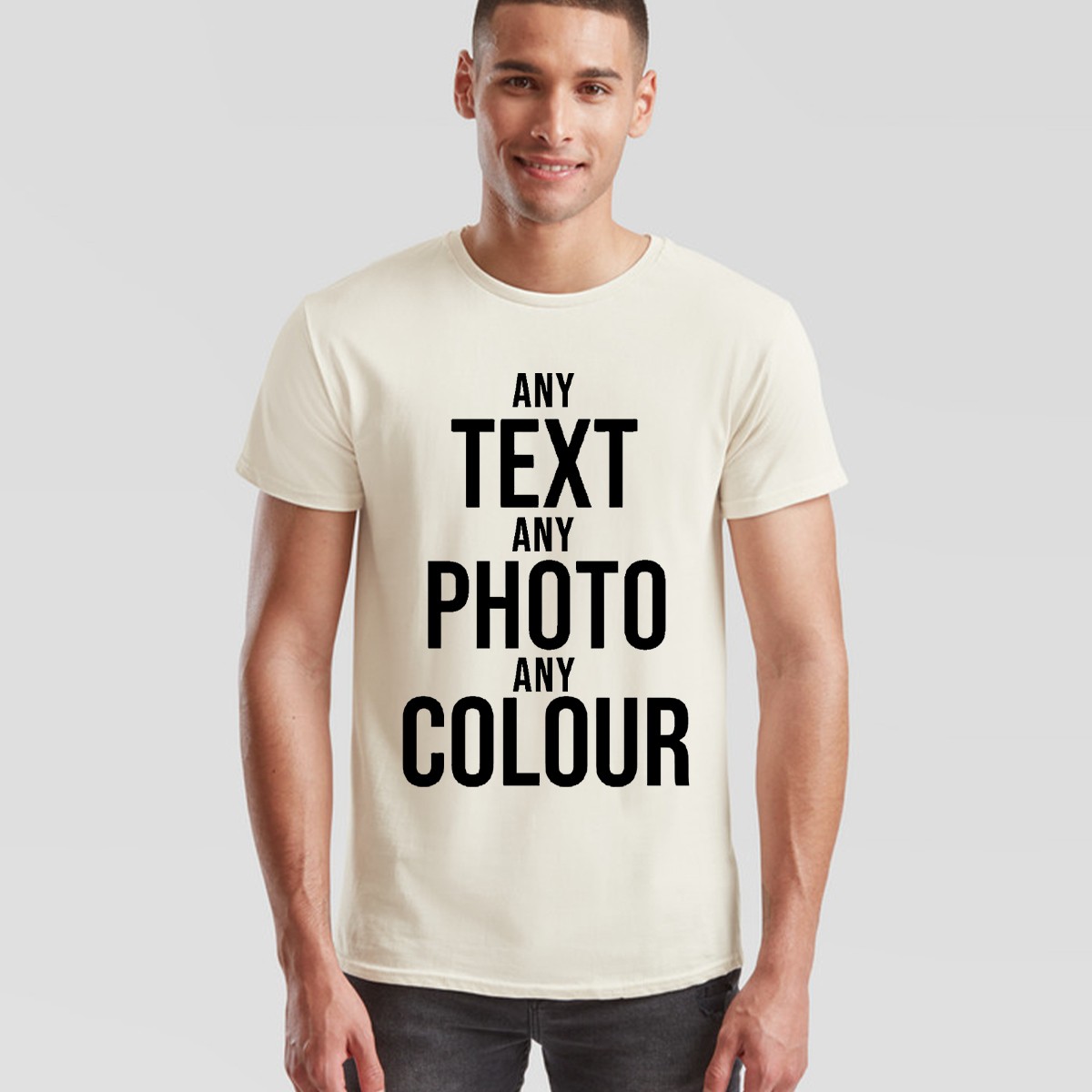 Custom Print Personalised Unisex Tshirt Customise Text Or Photo