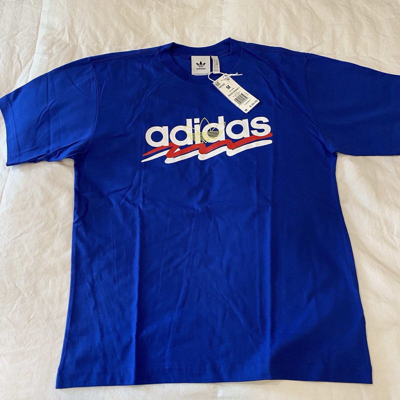 Adidas Brush Stroke Tee – New With Tags – Mens Medium – Team Royal Blue