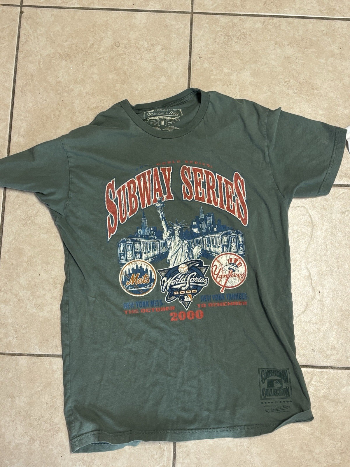Vintage Mitchell & Ness 2000 World Series Subway Series Graphic T-Shirt