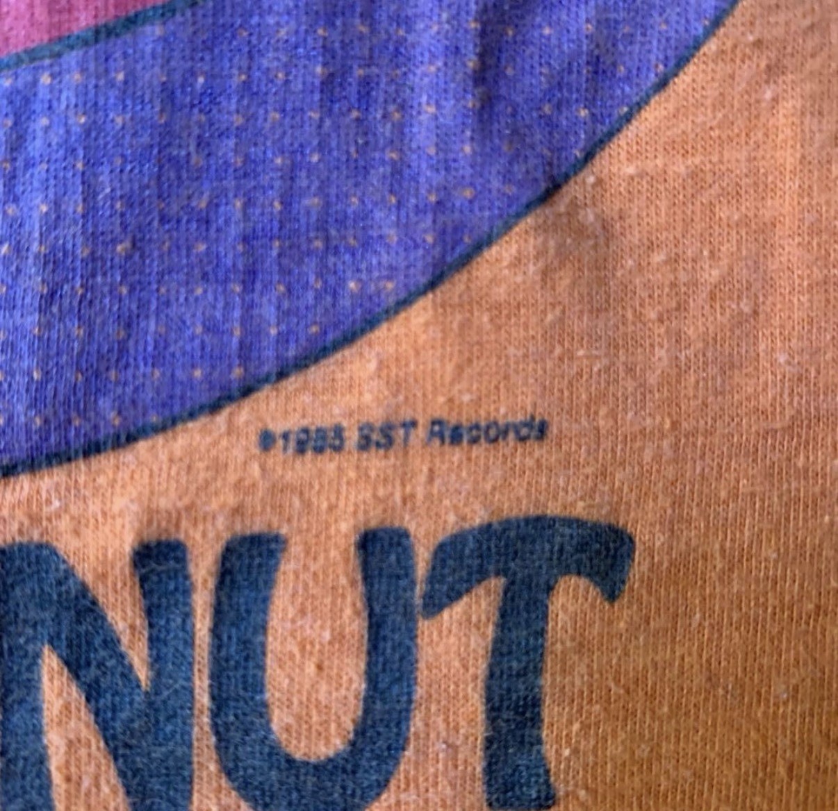 Black Flag 1985 Loose Nut Tour Tee Raymond Pettibon Vintage M Orange