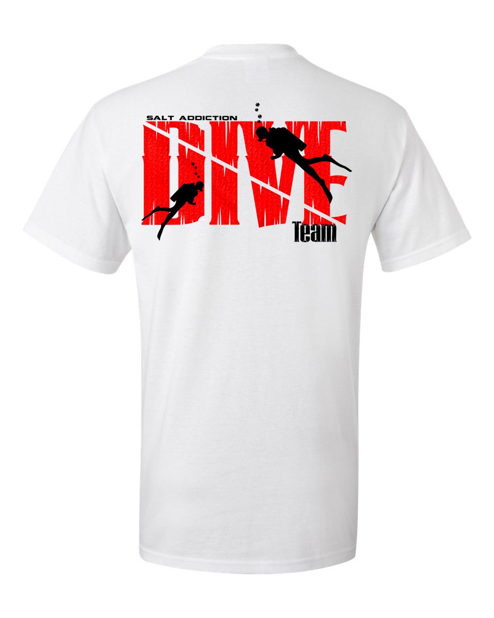 Salt Addiction scuba diving Short Sleeve T Shirt Ocean dive flag apparel