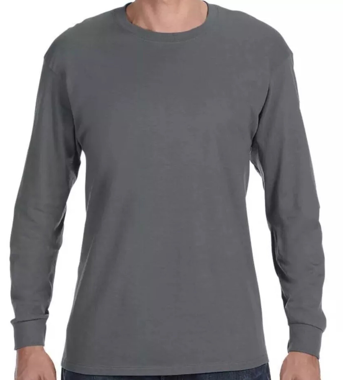 GILDAN (5400) HEAVY COTTON LONG SLEEVE CREW NECK T-SHIRT **NEW**