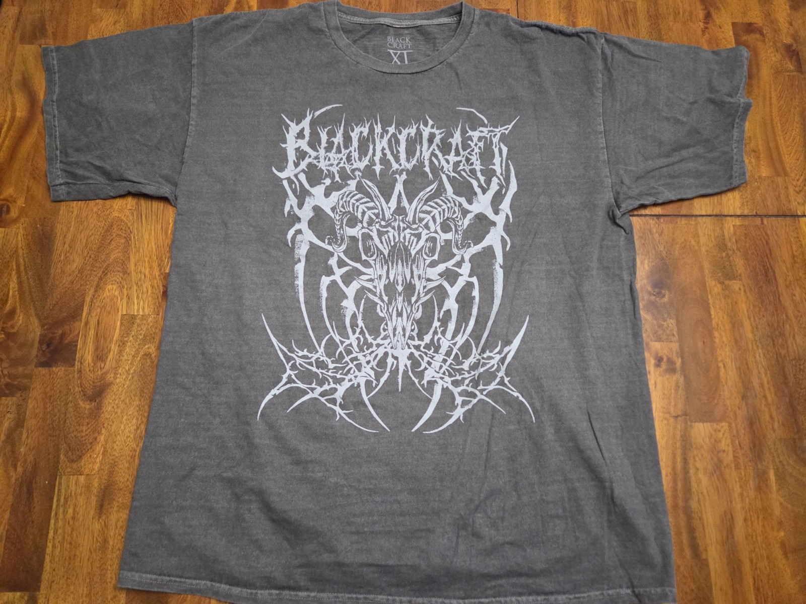 NWOT BlackCraft Cult Goat Skull Mineral Wash Tshirt Mens XL