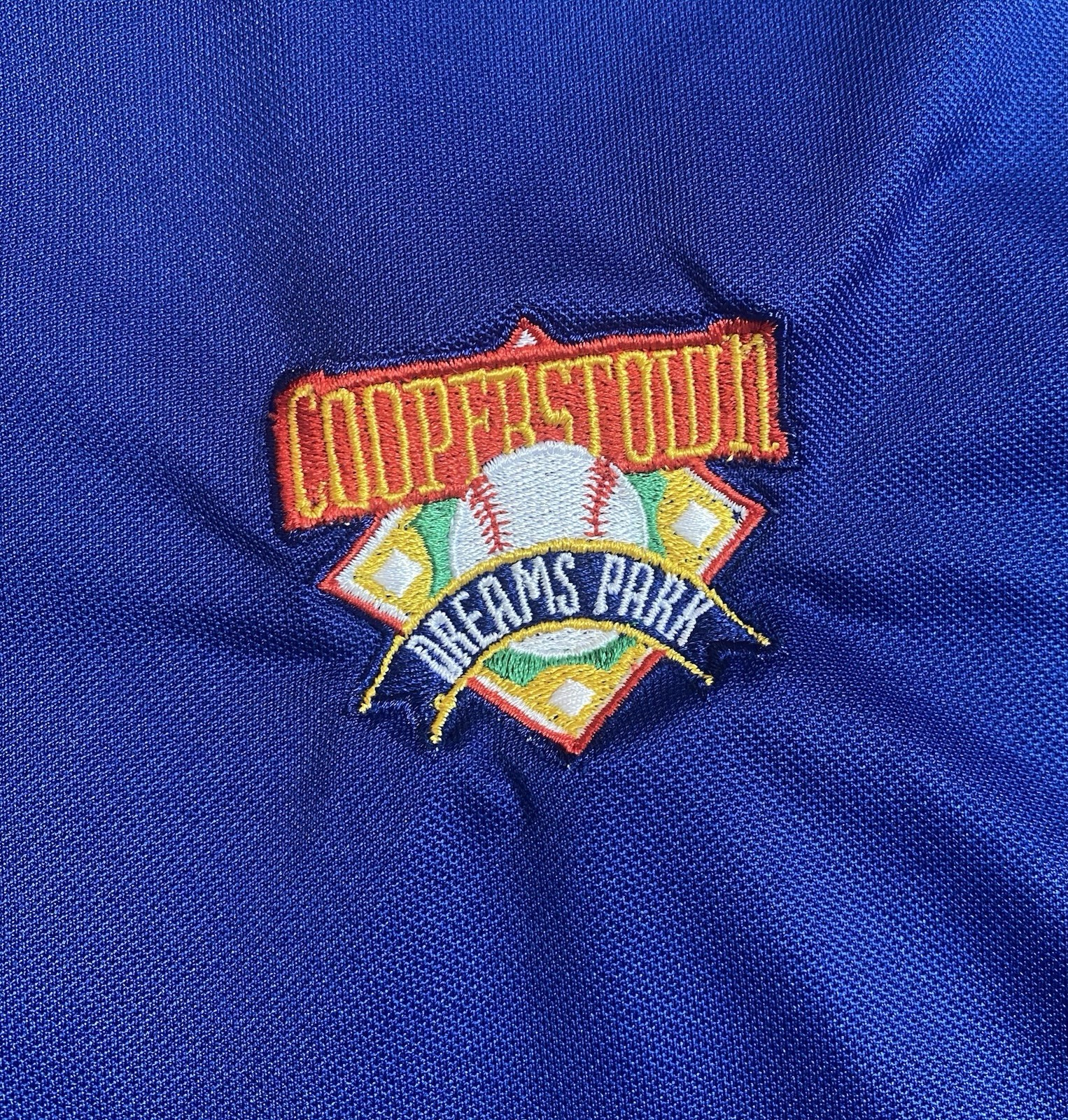 Cooperstown Dreams Park T Shirt Mens XL Blue Polyester Baseball Little League