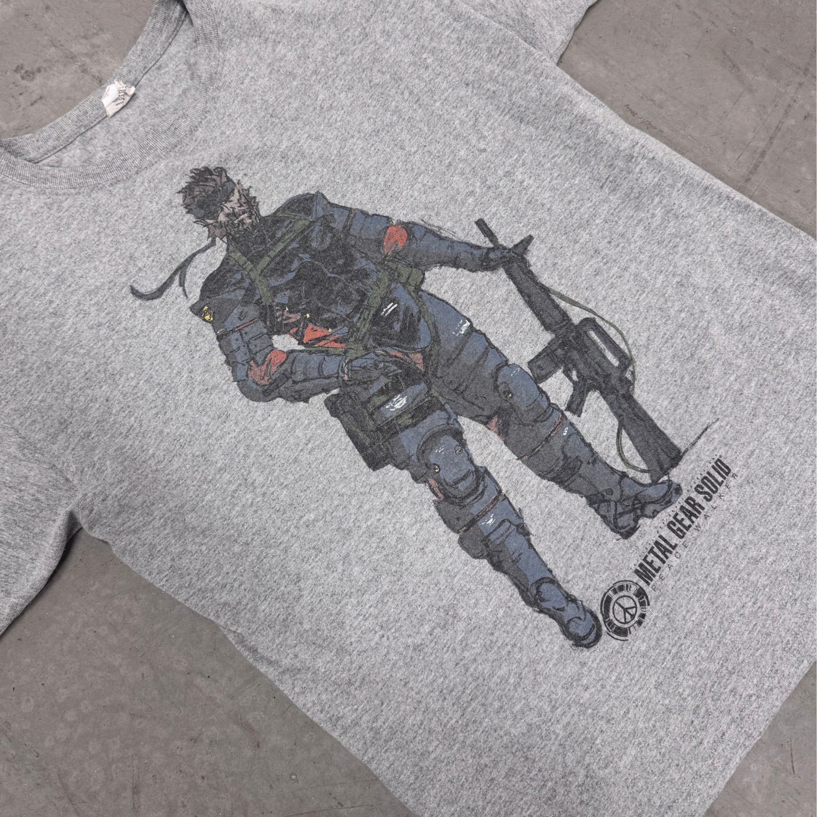 Metal Gear Solid Vintage Shirt Medium Peacewalker Promo Y2K Konami Video Game