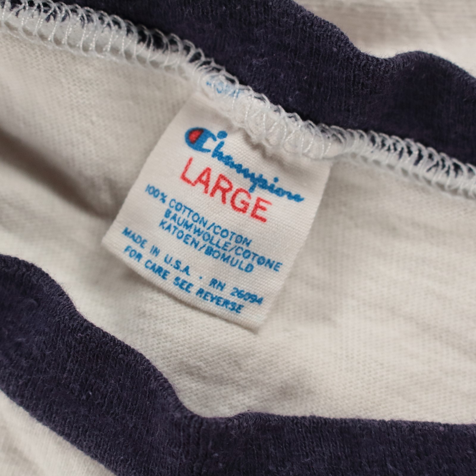 vtg 80s Champion Unites States Air Force Academy usfa ringer LARGE usa t-shirt