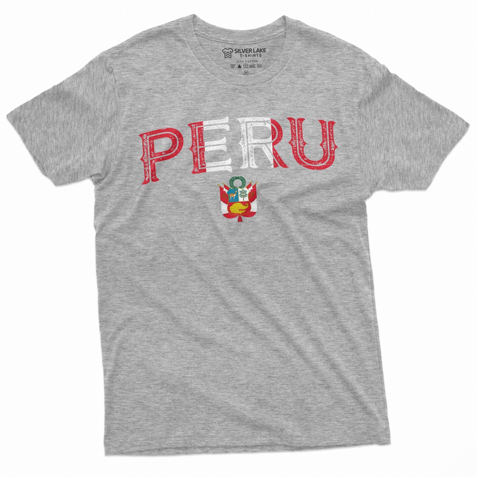 Peru T-shirt RepÃºblica del PerÃº Tee Shirt Peruvian Flag Coat of Arms Shirt