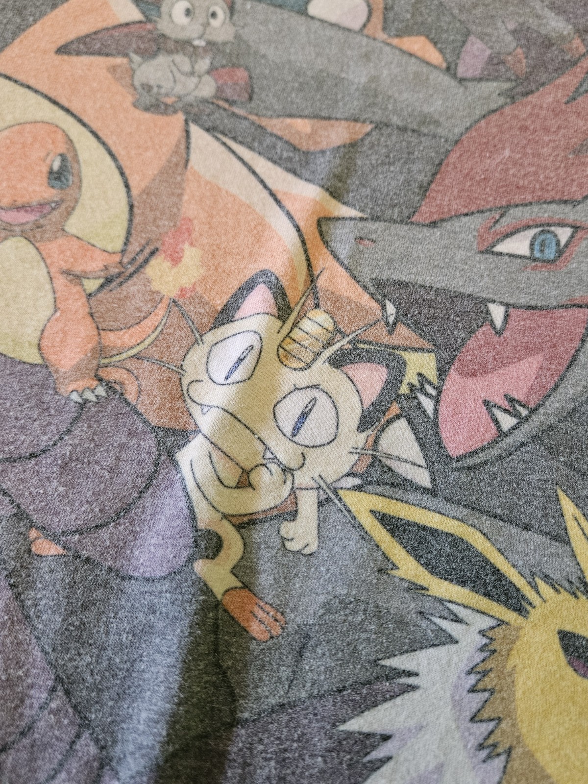 Pokémon 2015 All Over Character Print Tee Shirt Multi Size Small Retro (S)