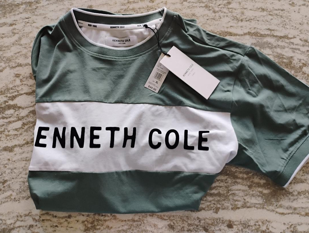Kenneth Cole Performance Active Short Sleeve TShirt XLarge MINT FREE SHIPPING
