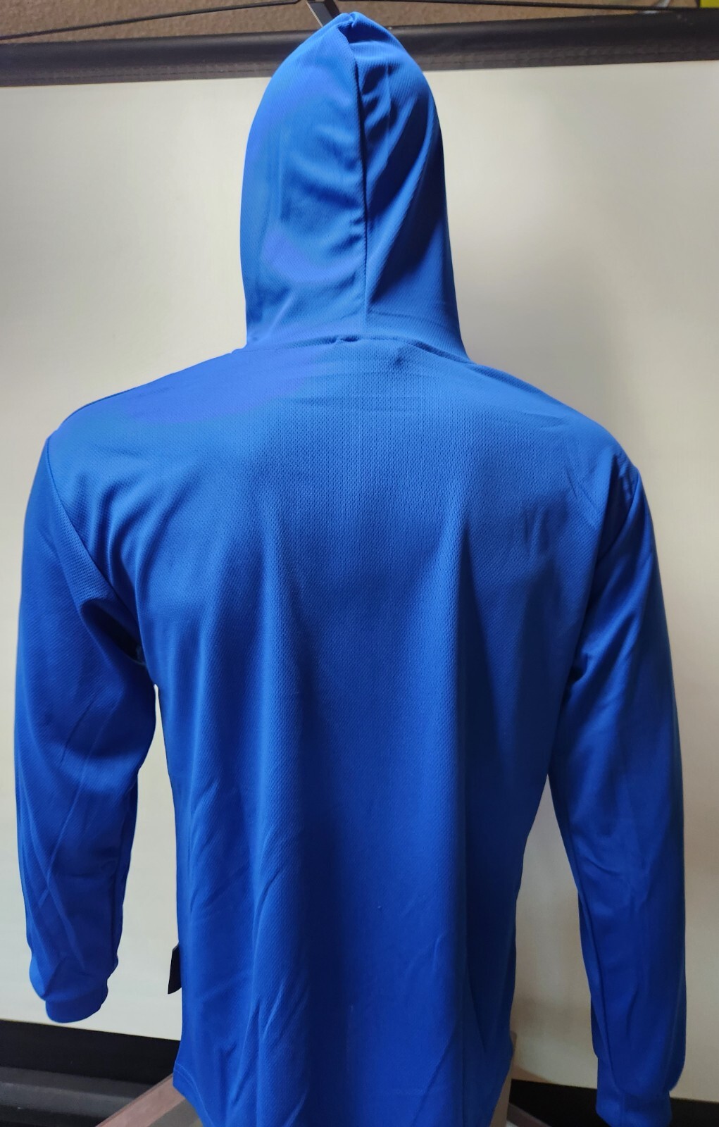 BLACK, Grey, BLUE Long Sleeve Safety Shirt With Hoodie, Polyester Birdeye Mesh