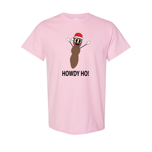 Mr. Hankey T-shirt on Light Pink