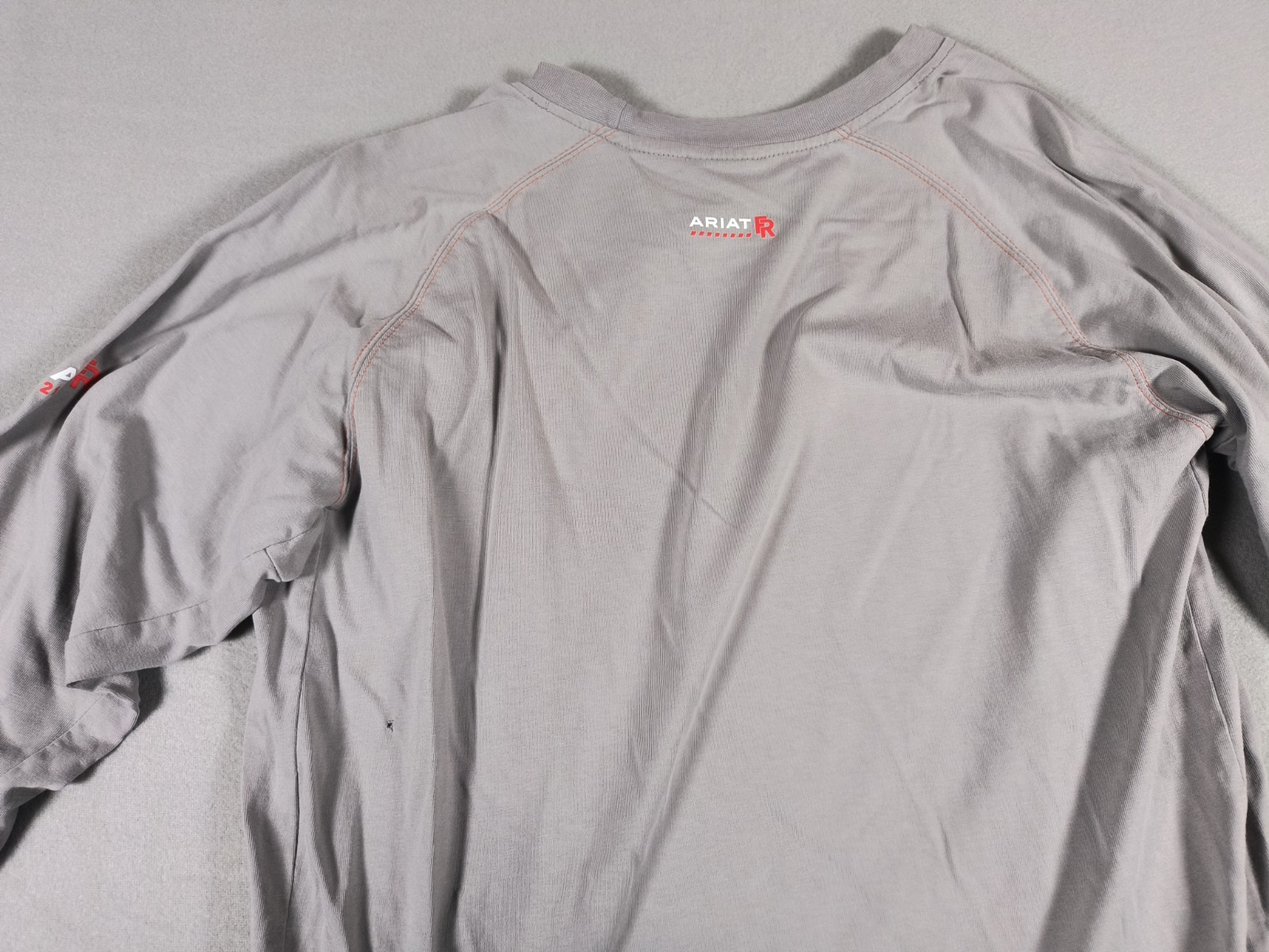 Lot 4 Ariat Work FR Flame Resistant Crew Shirt Mens L Gray Tan CAT 2 NFPA 2112