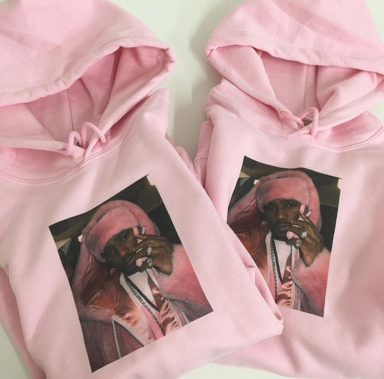 Cam’ron Pink Fur Hoodie – Dipset Diplomats – XS S M L XL XXL