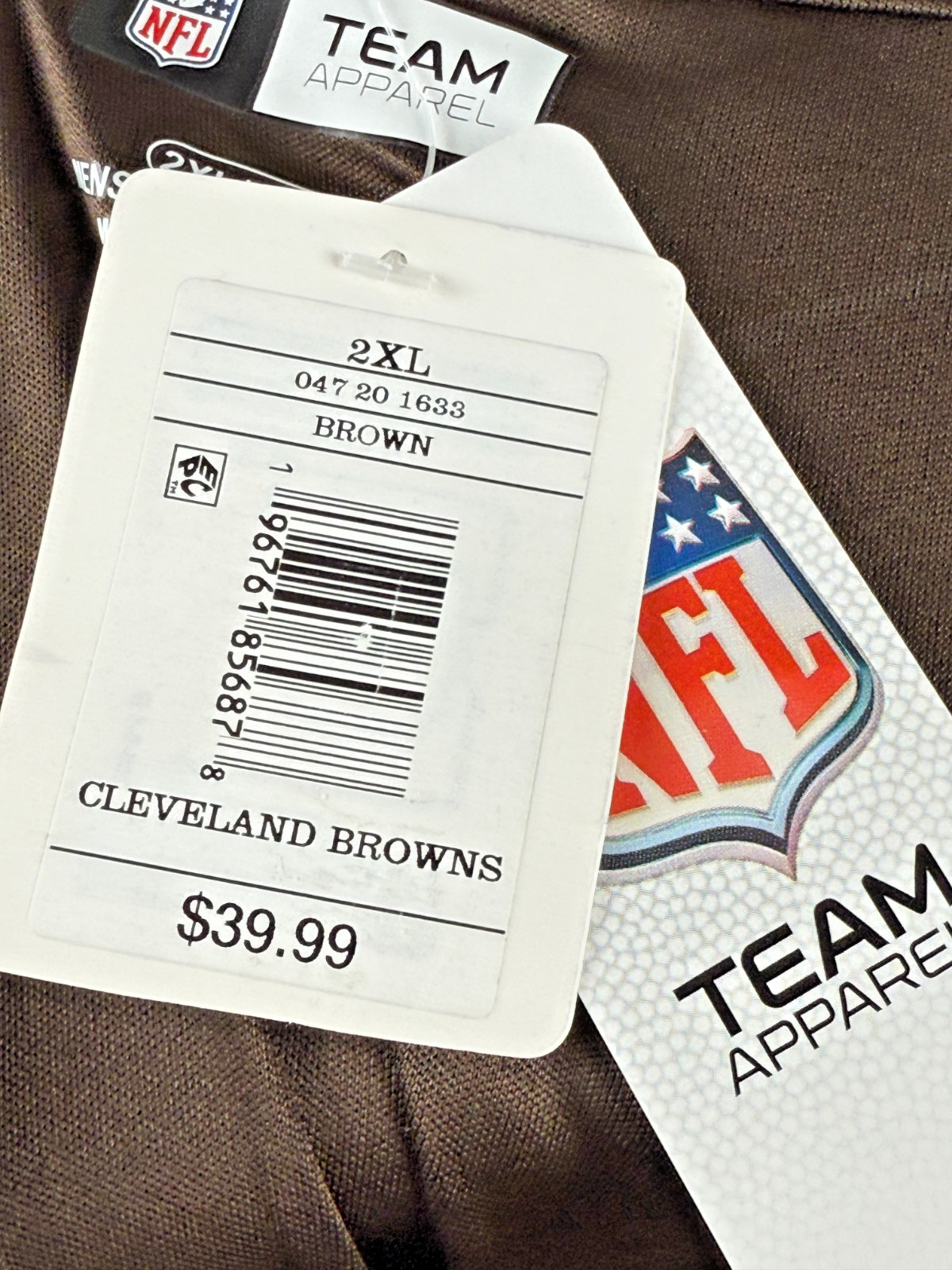 Size 2XL – Cleveland Browns Lightweight Quarter-Zip Crewneck Long Sleeve Shirt