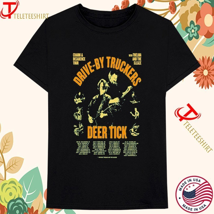 Drive-By Truckers Deer Tick Tour 2025 Dates T-shirts Full size S-5Xl HRB772