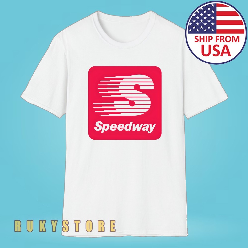 Speedway Gasoline Gas Station Racing Car Motorcycle Men’s White Size S-5XL
