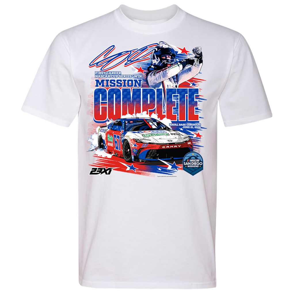 Corey Heim #67 NASCAR T Shirt First Win Anduril 250 Racing Tee