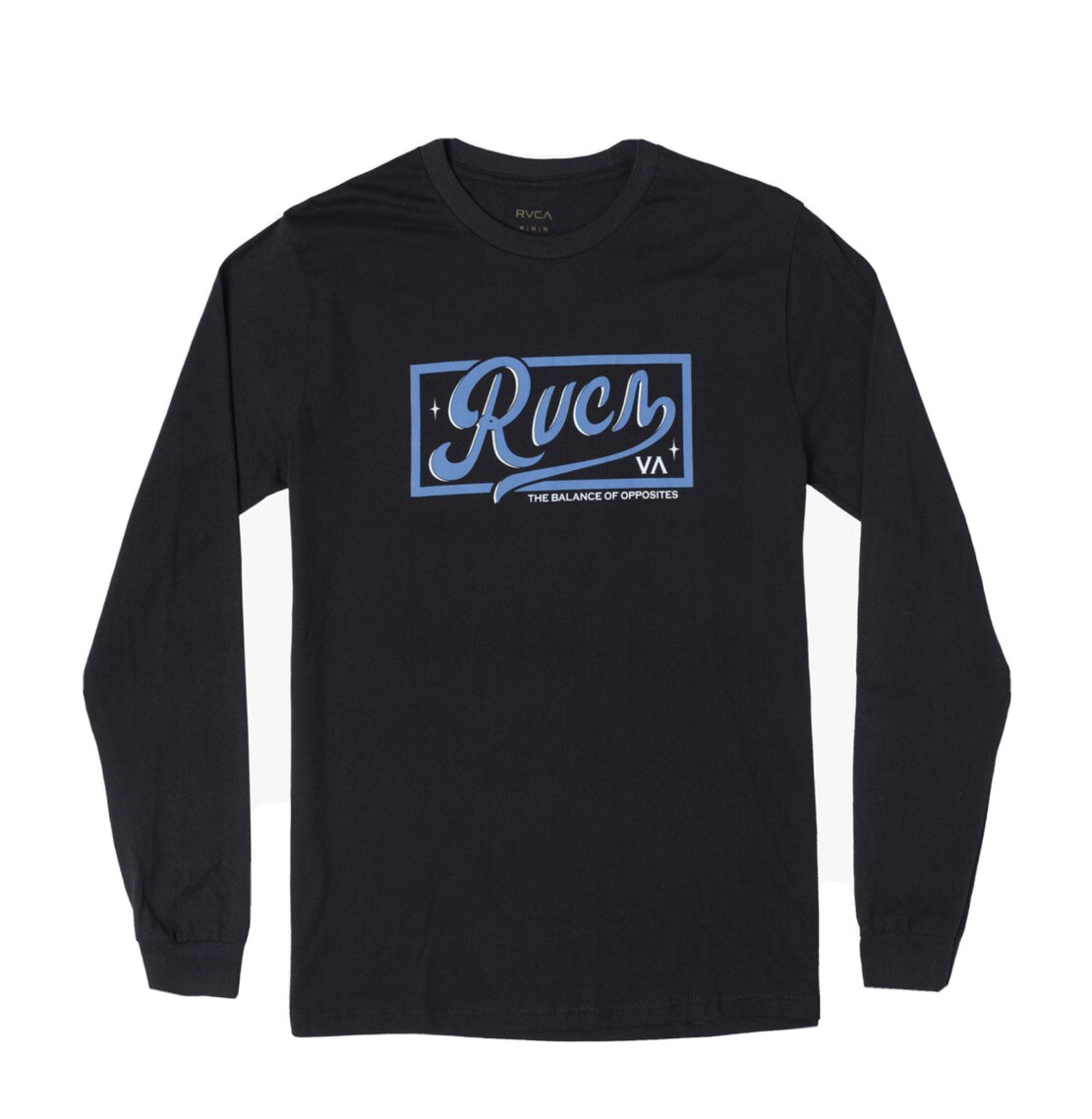 $30 RVCA Men’s North Park Long Sleeves T-Shirt Heather Black Size S