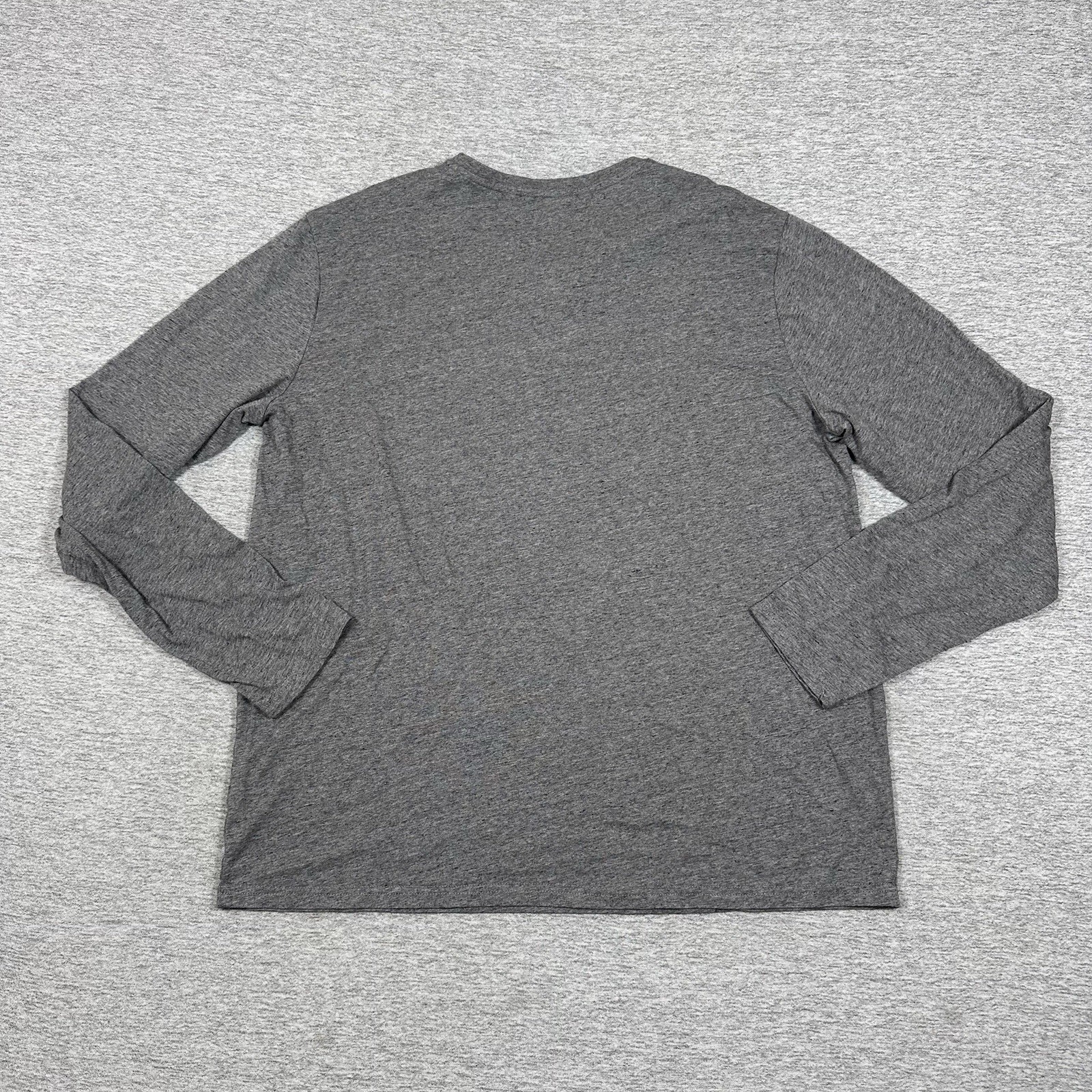 Free Fly Shirt Mens XL Gray Long Sleeve Henley Bamboo Cotton Blend Outdoor