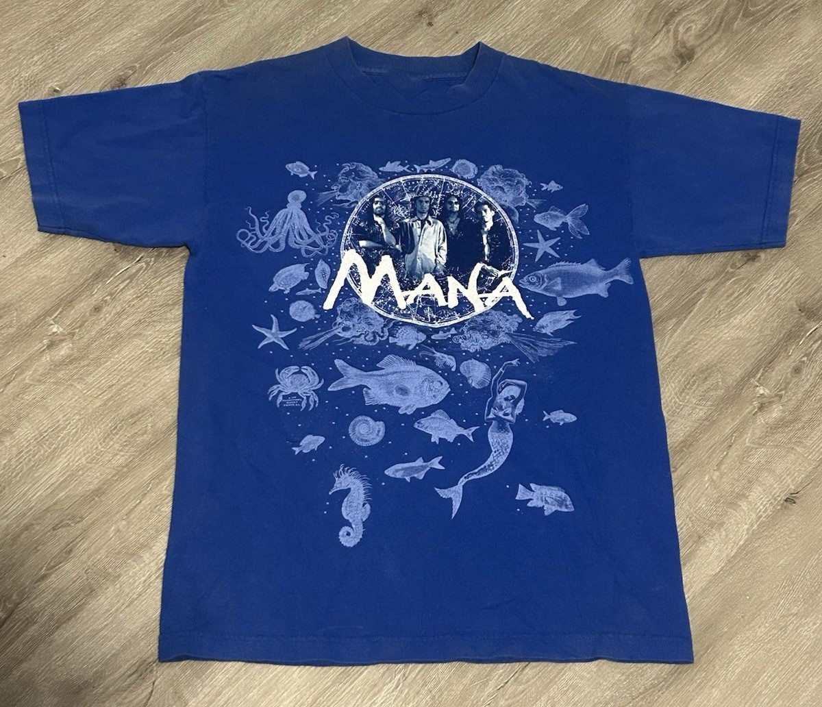 1998 Mana Band T-shirt Blue Color 100% cotton All Size S-5XL